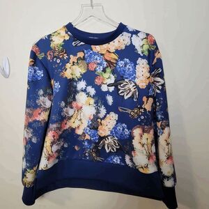 Foray Golf Floral Sweateshirt Pullover Crew Womens Size Medium